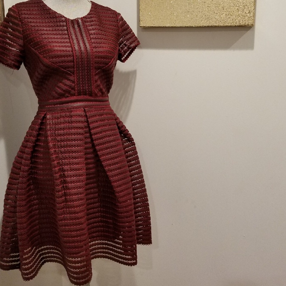 Red Net Dress. Medium size. 100% Polyester.